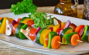 vegetable kebab skewers